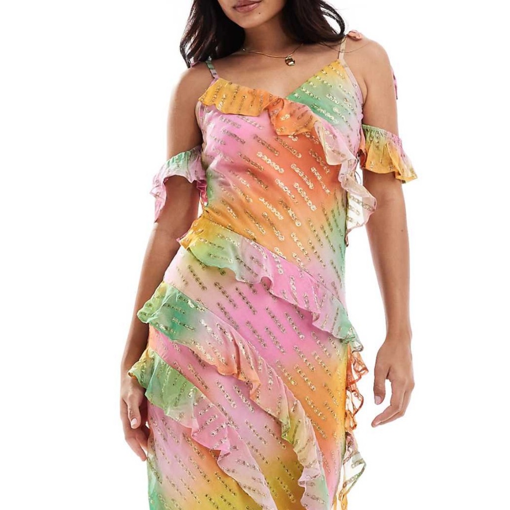 Never Fully Dressed Pastel Asymmetrical Dress